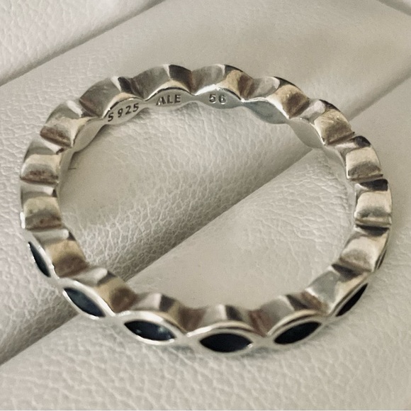 Pandora EUC Signed S925 Ale Better Together Enamel Ring 7.5 - Picture 4 of 6